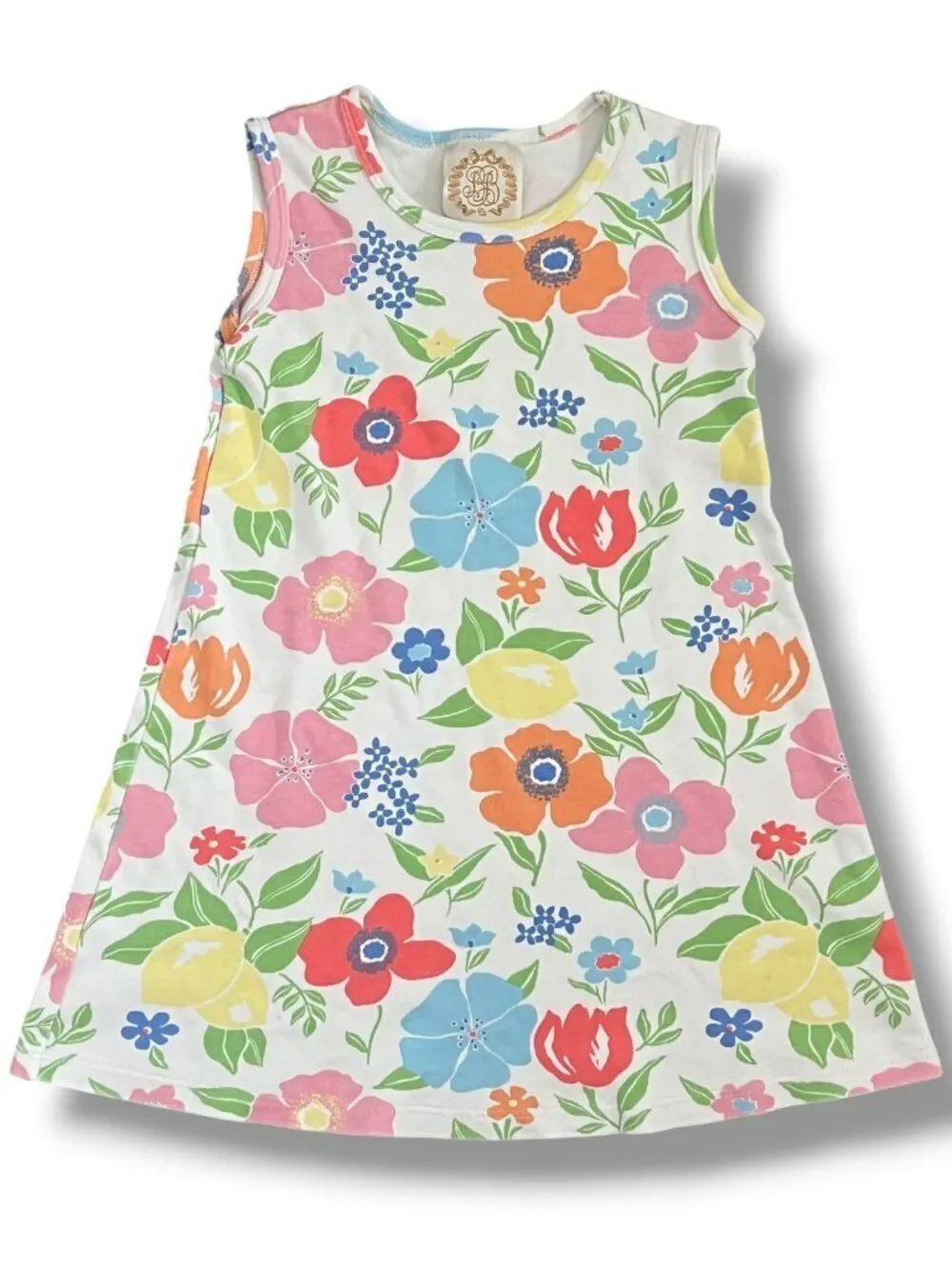 The Beaufort Bonnet Company TBBC Sleeveless Polly Play Dress Boca Blooms Size 5